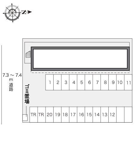 竜ヶ丘(16322)の駐車配置図