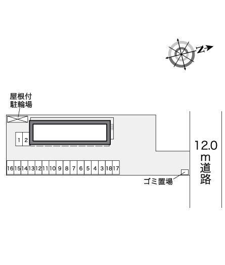 ラ　フォーレ(25494)の駐車配置図
