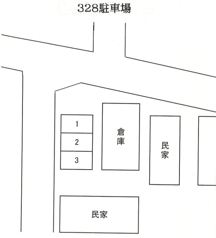 ３２８駐車場の駐車配置図