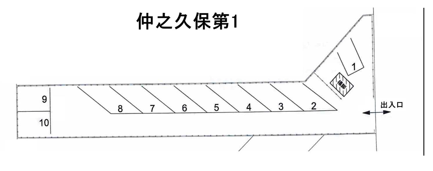 【TD】仲之久保第1駐車場の駐車配置図