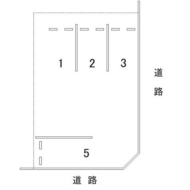N笠舞3丁目月極駐車場の駐車配置図
