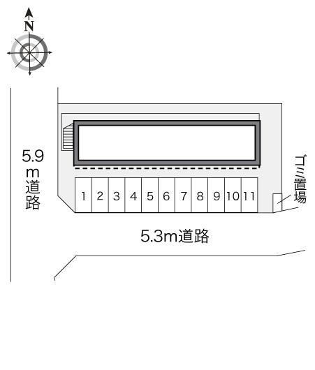 エスペランサ古府(22628)の駐車配置図