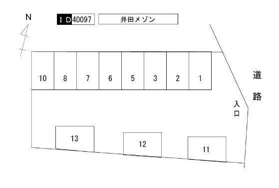 ｍａｉｓｏｎ　ｄｅ　Ａ－Ｉｄａの駐車配置図
