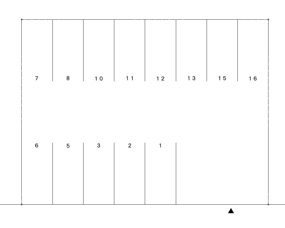 南御所313パーキングの駐車配置図