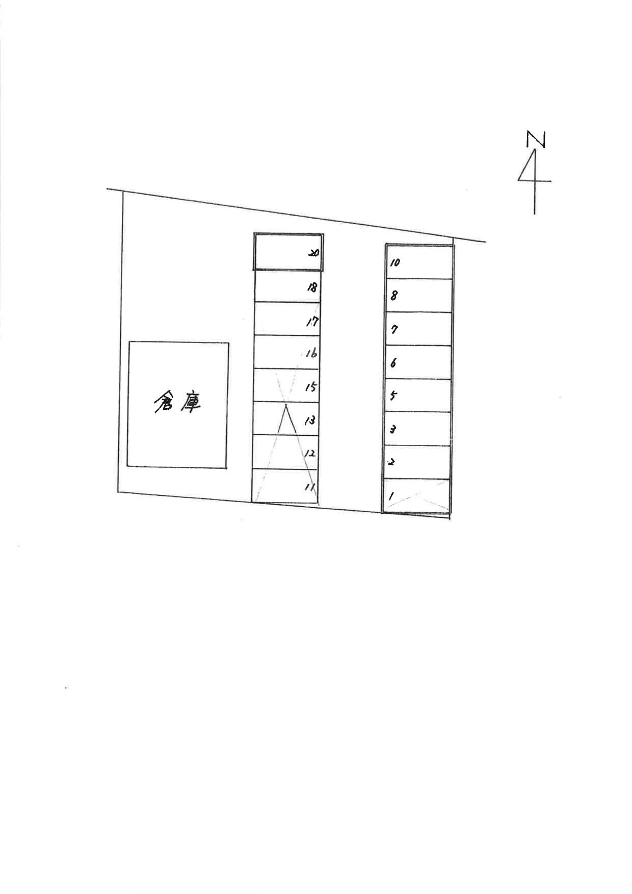 69981ｶﾒﾗｰﾄ別契約駐車場の駐車配置図
