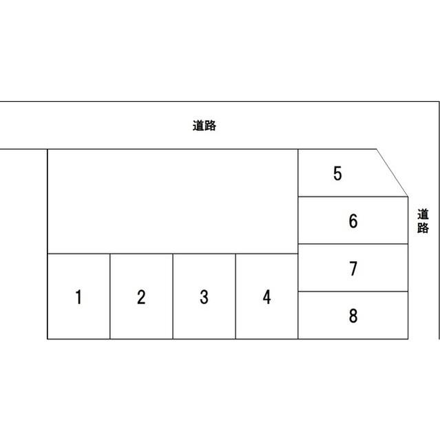 みどりの中央三兎駐車場の駐車配置図