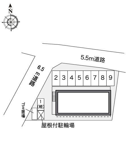 入道(30430)の駐車配置図