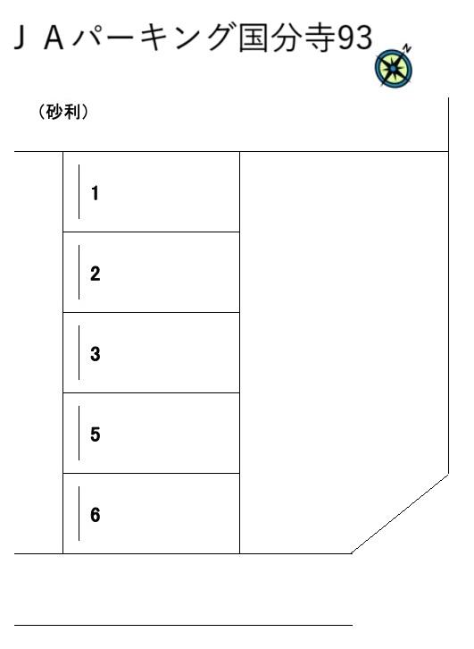 ＪＡパーキング国分寺93の駐車配置図