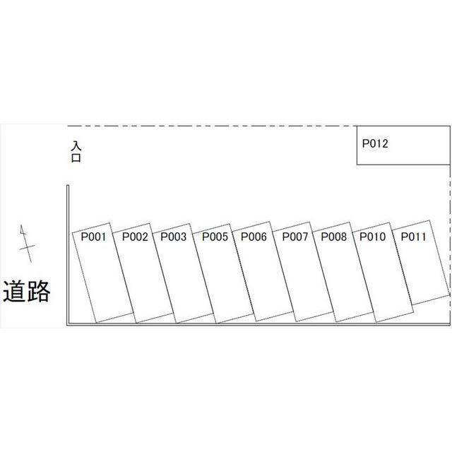 シャッフル駐車場の駐車配置図