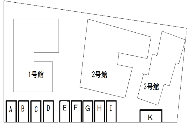 サニーヒル真鶴 の駐車配置図