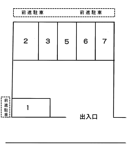 加100353駐車場の駐車配置図
