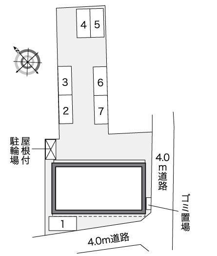 ピエス石川(42307)の駐車配置図