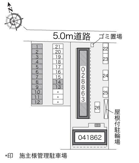 あめやⅡ(28863)の駐車配置図