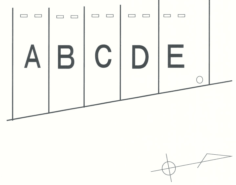 松城パーキングの駐車配置図