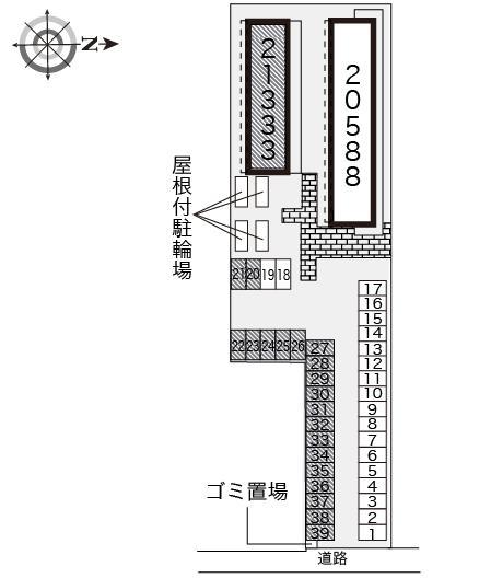 さちＢ(21333)の駐車配置図