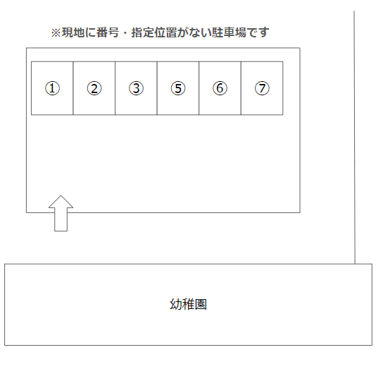 明王台一丁目駐車場の駐車配置図