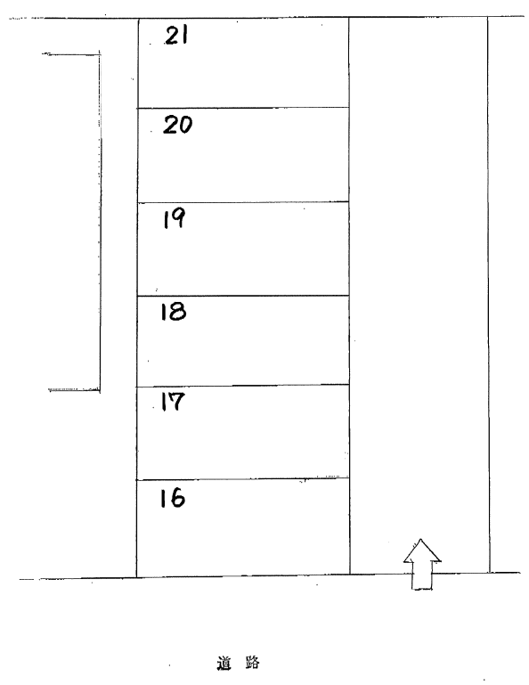 須戸４丁目駐車場の駐車配置図