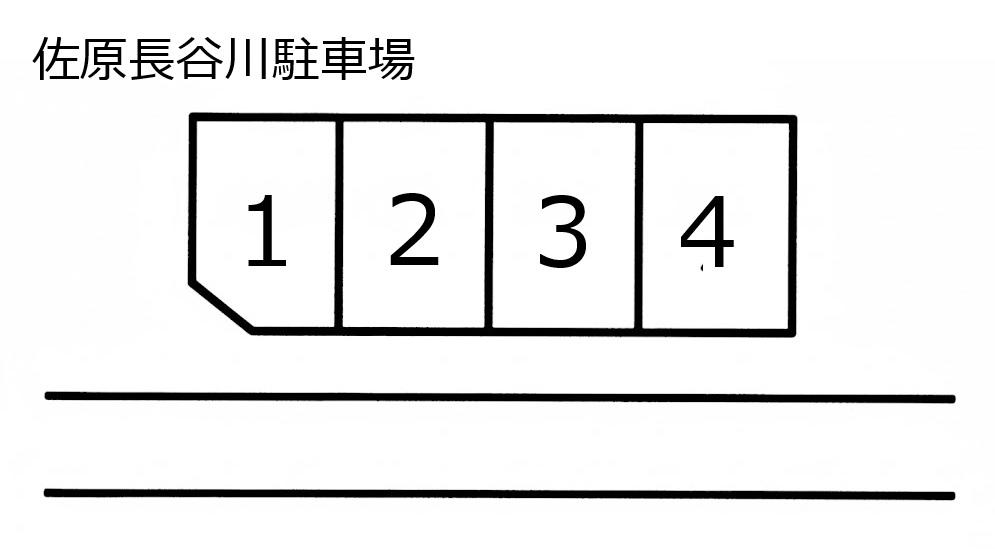 佐原長谷川駐車場の駐車配置図