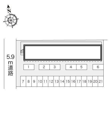 エクレール(15372)の駐車配置図
