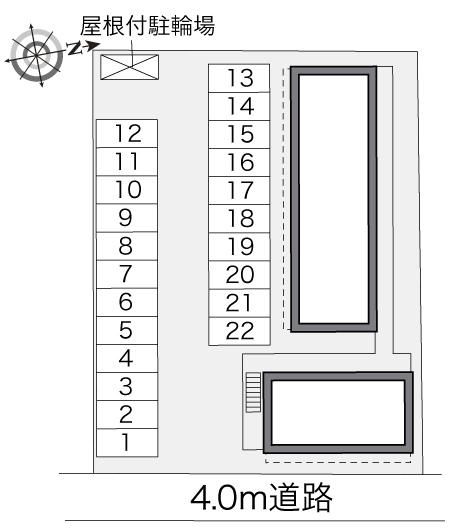Ｓｏｕｔｈ　ｓｉｄｅ(31594)の駐車配置図