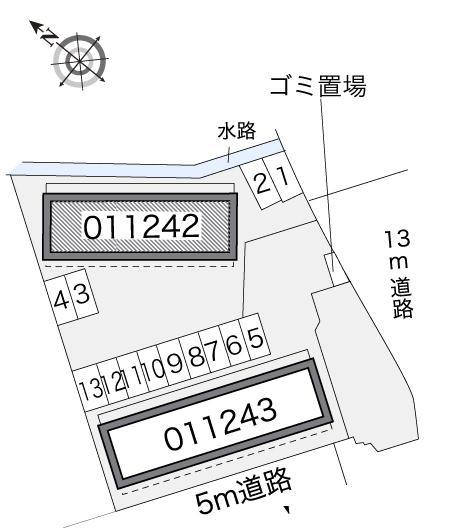 セジュールⅠ(11242)の駐車配置図