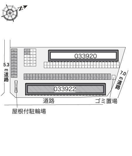 雅野　参(33922)の駐車配置図
