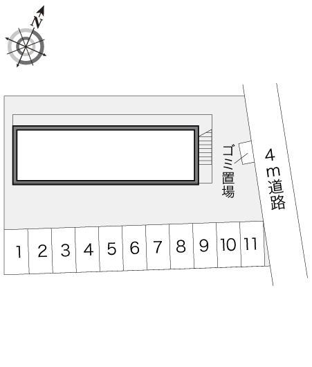 古河弐番館(12904)の駐車配置図
