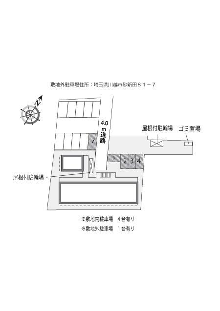 コスモス新河岸(29751)の駐車配置図