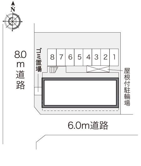 エクセル花畑(24089)の駐車配置図