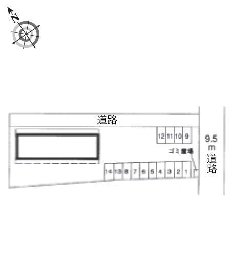 中央(10250)の駐車配置図