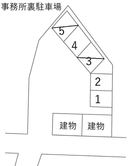 事務所裏駐車場の駐車場