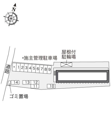 メゾンオドラント(31768)の駐車配置図
