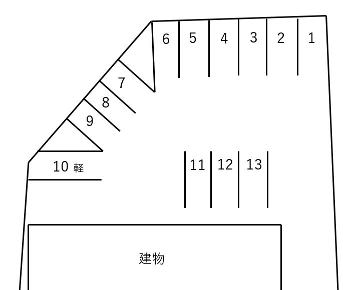 プロンプト飯町の駐車配置図