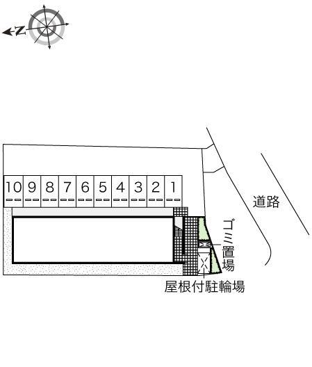 久世大築(47084)の駐車配置図