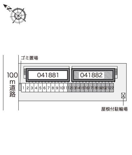エクセランⅡ(41882)の駐車配置図