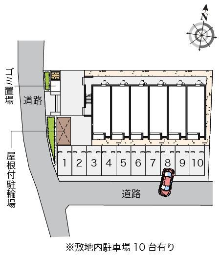シルクⅢ(53533)の駐車配置図