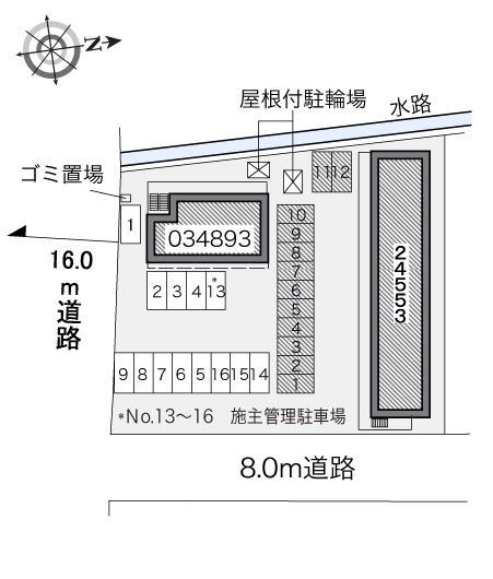 ナルシッサス　ハウス(24553)の駐車配置図
