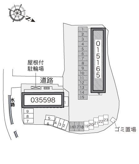 アステラス(15165)の駐車配置図
