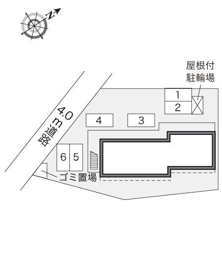 紅梅(24505)の駐車配置図