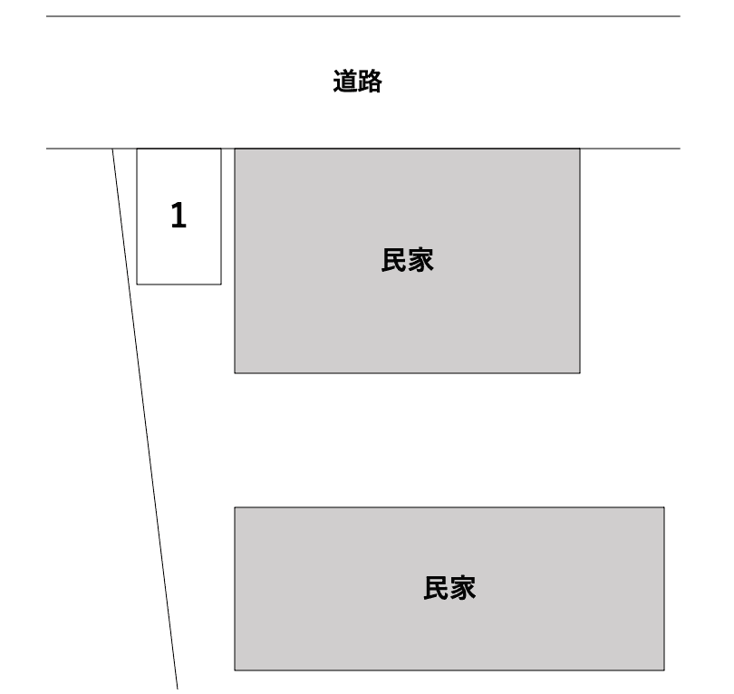 C-14 岳美 長坂第二貸駐車場の駐車配置図