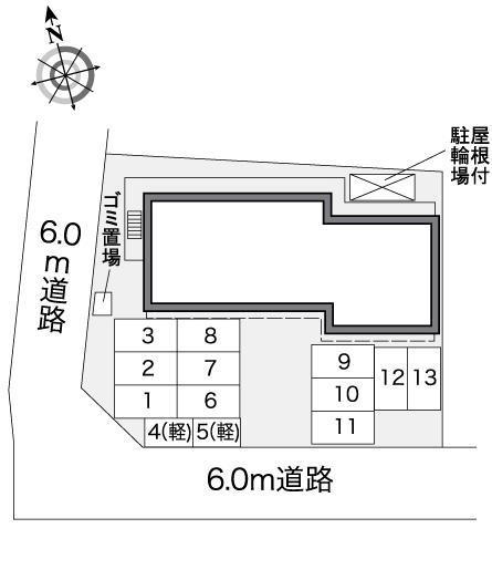 サン　シーロ(26134)の駐車配置図