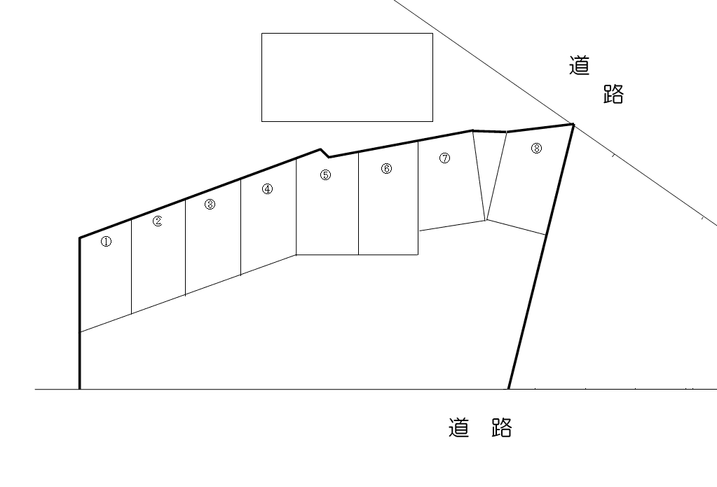 田添パーキングの駐車配置図