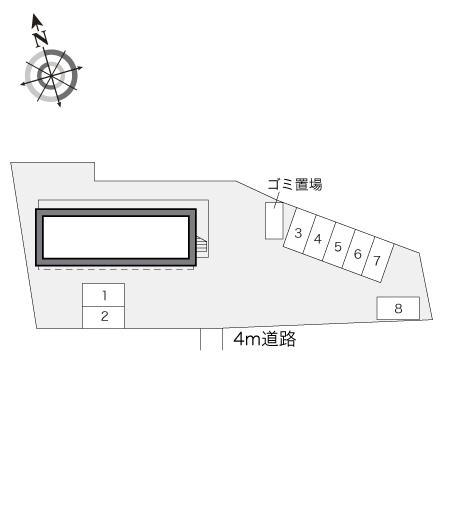 セレーヌ(15203)の駐車配置図