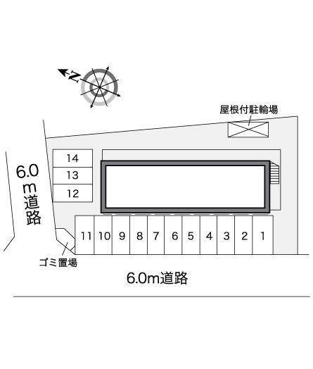 藤塚(25120)の駐車配置図