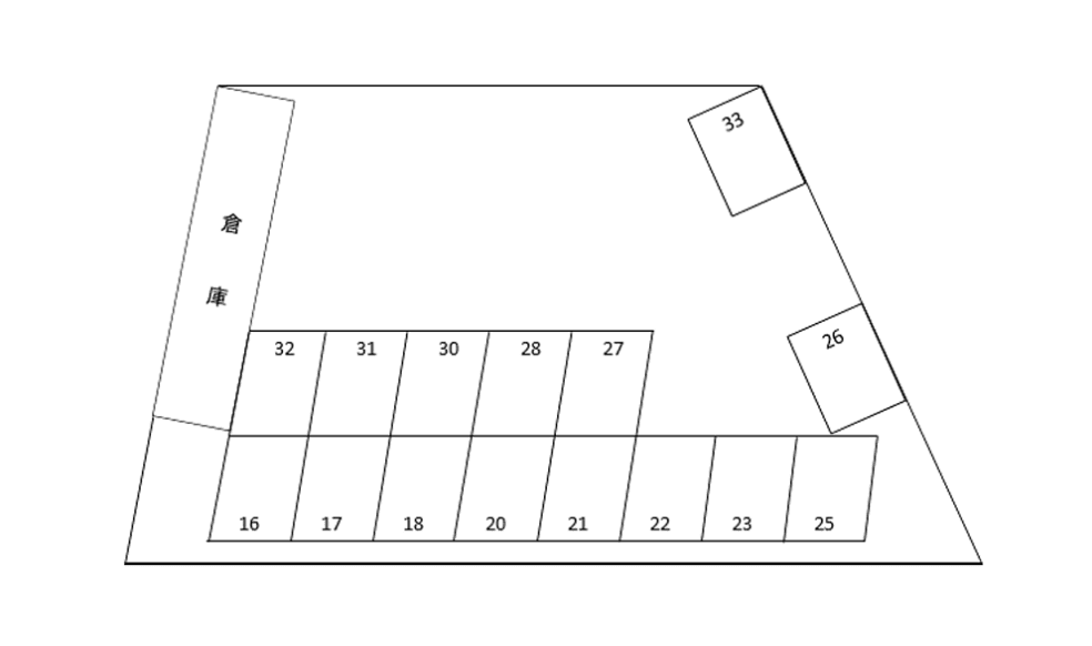 駅西本町１丁目Ｍパーキング②の駐車配置図