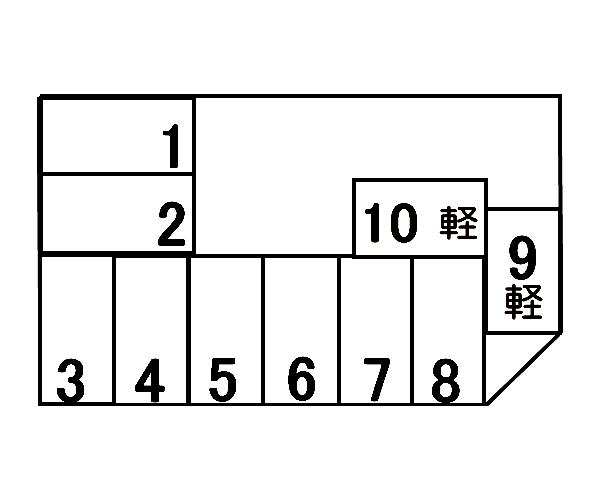 松村みつろばし駐車場の駐車配置図