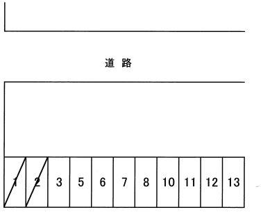 淡島町駐車場の駐車配置図