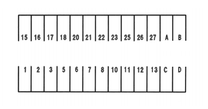丸十駐車場の駐車配置図