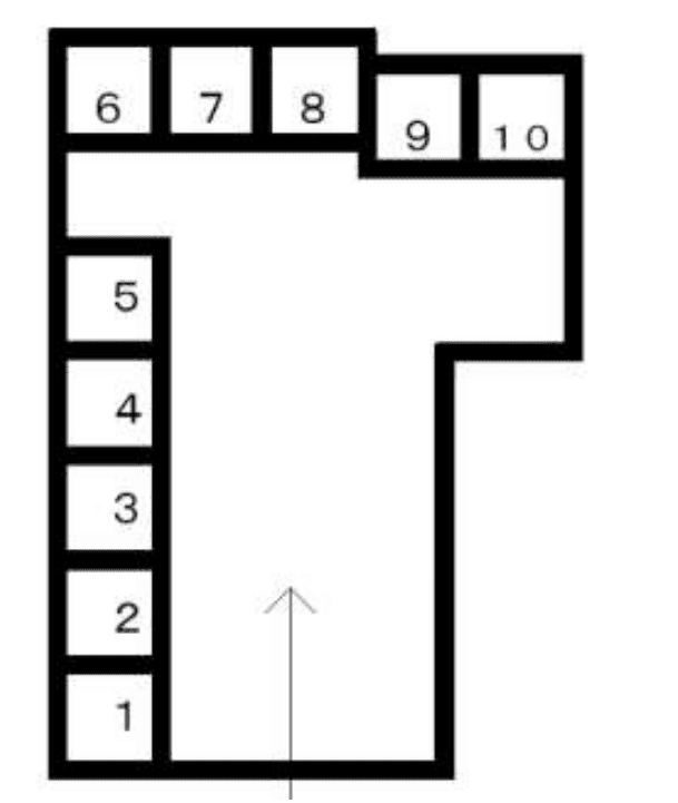 西大曲町(望月)駐車場の駐車配置図