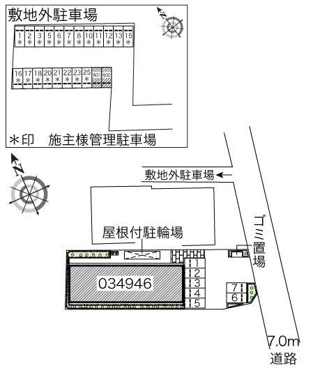 チャコルル(34946)の駐車配置図